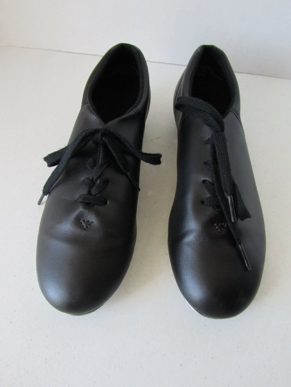 Capezio Tele Tone Tap Dance Unisex Black Lace Up Shoes Size 8.5 M